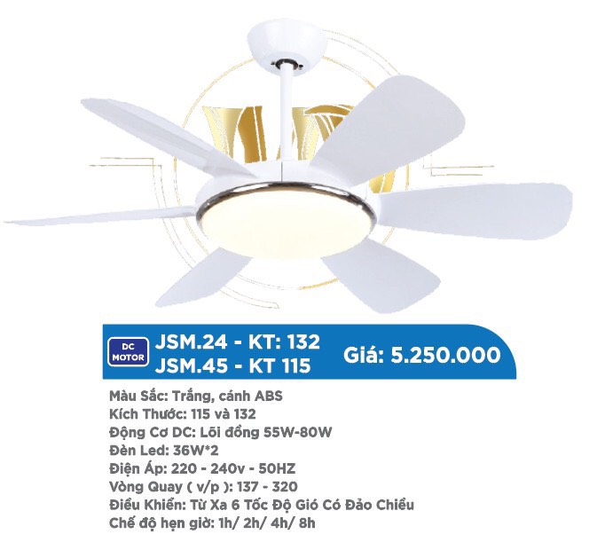 Quạt trần Villa
