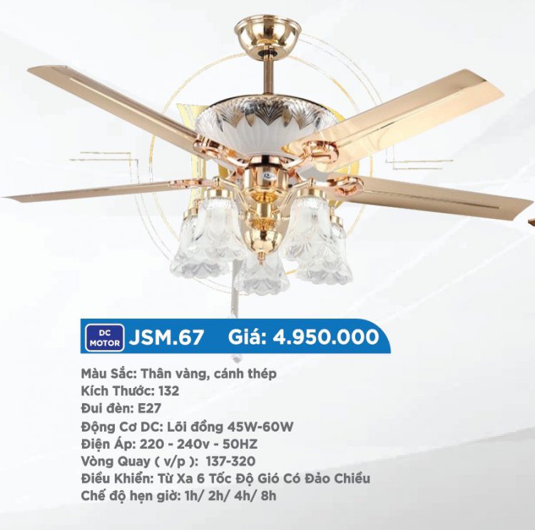 Quạt trần Villa